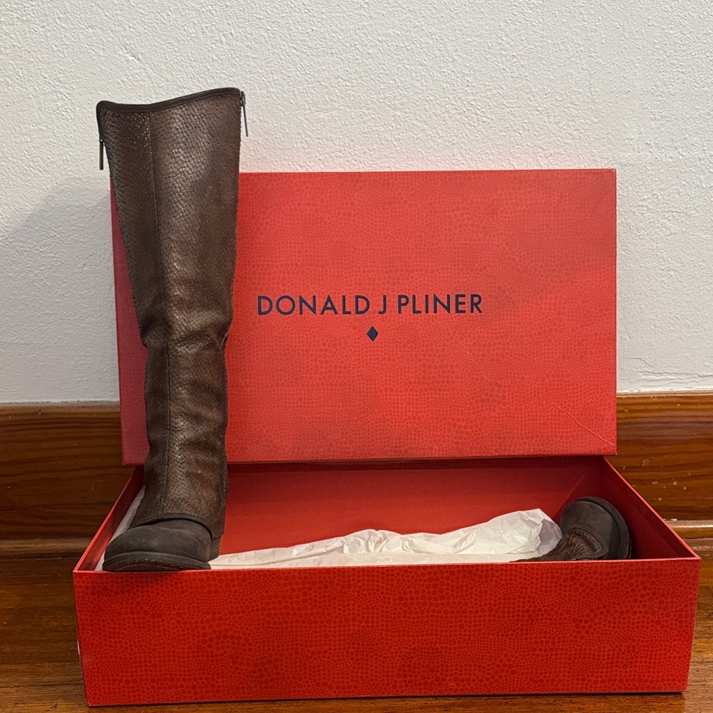 Donald J Pliner Dark Brown Tall Boots